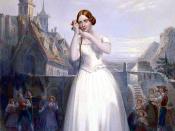 The 19th century singer Jenny Lind depicted performing La sonnambula
