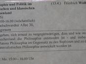 »Philosophie und Politik im archaischen und klassischen Griechenland« {13. April 2011 - Seminar @ FU}