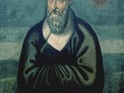 Portrait of Matteo Ricci, the first Catholic missionary to China during Ming dynasty