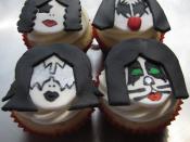 KISS Band Member Cupcakes