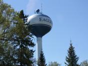 The water tower for Eagle River, Wisconsin on U.S. Route 45. {| cellspacing=
