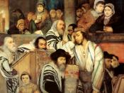 Jews praying in the Synagogue on Yom Kippur. (1878 painting by Maurycy Gottlieb)