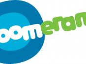 The logo of Boomerang in Latin America and Brazil