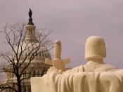 English: View of Capitol Hill from the U.S. Supreme Court Česky: Pohled na Kapitol z budovy Nejvyššího soudu Spojených států