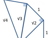 English: Euclid's construction for square roots of integers