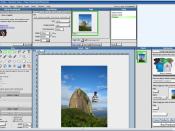 English: Screenshot of the free, online, graphic design software Fatpaint.
