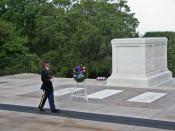English: Guard at the Tomb of the Unknowns in Arlington National Cemetery.