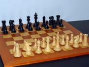 English: Starting position of a chess game. House of Staunton Collector set.