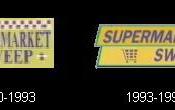 English: A look at the transformation of the logo used on the popular American television program, Supermarket Sweep.