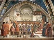 The Confirmation of the Franciscan Rule (Cappella Sassetti, Santa Trinità, Florence)