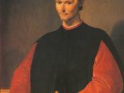 Famous posthumous portrait of Niccolò Machiavelli (1469-1527).