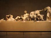 A few of the Elgin Marbles (also known as the Parthenon Marbles) from the East Pediment of the Parthenon.