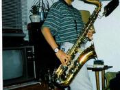Ian Saxofoneando