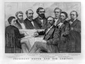 English: President Hayes and his cabinet