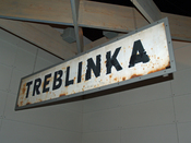 Treblinka Concentration Camp sign at Yad Vashem