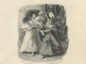 Lady Catherine confronts Elizabeth about Darcy, on the title page of the first illustrated edition. This is the other of the first two illustrations of the novel.