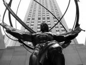 Atlas sculpture, New York City, by sculptor Lee Lawrie.