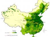 Maps of China, Agricultural Regions, Boundary representation is not necessarily authoritative, 800635 (544061) 5-86