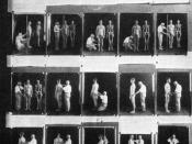 Anthropometry demonstrated in an exhibit from a 1921 eugenics conference.