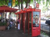 SingTel phone booth