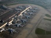 English: Aerial view of the London Heathrow Airport Terminal 4