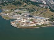 English: Aerial view of San Quentin State Prison, in Marin County, California. Español: Prisión Estatal de San Quentin en el Condado de Marin, California