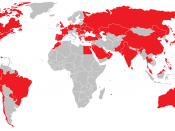 English: Countries with Pizza Hut outlets.