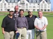 At St. Andrews, the Scottish golf course. From left to right: convicted lobbyist Jack Abramoff, golf organizer Jason Murdoch, former Christian Coalition leader Ralph Reed, convicted former Bush administration official David Safavian and Congressman Bob Ne