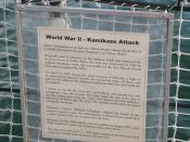 World War II Kamikaze Attack Sign
