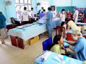 US Navy 100609-N-6410J-252 Vietnamese citizens receive dental care at the Hai Cang medical clinic during a Pacific Partnership 2010 medical community service project