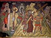 Icon of Jesus being led to Golgotha, 16th century, Theophanes the Cretan (Stavronikita Monastery, Mount Athos).