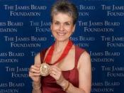 English: receiving the 2008 Humanitarian Award from the James Beard Foundation