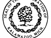 Official seal of Kalamazoo, Michigan