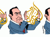 English: Mubarak censorship of Al Jazeera