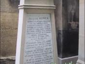 Tomb of Baudelaire, located in the Montparnasse Cemetery