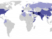 English: Number of terrorist incidents for 2009 (January - June).