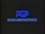 The P&G production logo used from early 1986 to 2007.