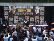 Press Conference in NYC for the Mayweather-Hatton fight
