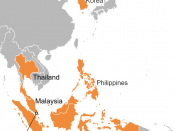 Countries that were most affected by the 1997 Asian Financial Crisis. (English version)