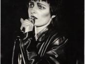 Siouxsie Sioux at the Edinburgh Tiffany's, 1980
