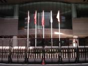 English: This is a photo of the Hong Kong Convention Center, where talks for the Doha Round of WTO negotiations took place in 2005.