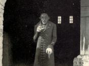 Max Schreck as Count Orlok, the first confirmed cinematic representation of Dracula.