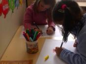 Children in a kindergarten classroom in France