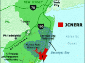 Boundaries of the Jacques Cousteau National Estuarine Research Reserve