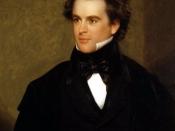 Nathaniel Hawthorne in 1841, a 