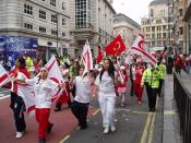 Turkish and Turkish cypriots protesting in central London