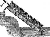 Archimedes' screw. Public domain, from Chambers's Encyclopedia (Philadelphia: J. B. Lippincott Company, 1875). Added to illustrate article Archimedes.
