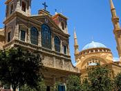 Français : Mosquée et église à Beyrouth