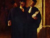19th century painting of lawyers, by French artist Honoré Daumier