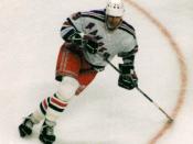 Ice hockey player Wayne Gretzky, Chicago, Illinois